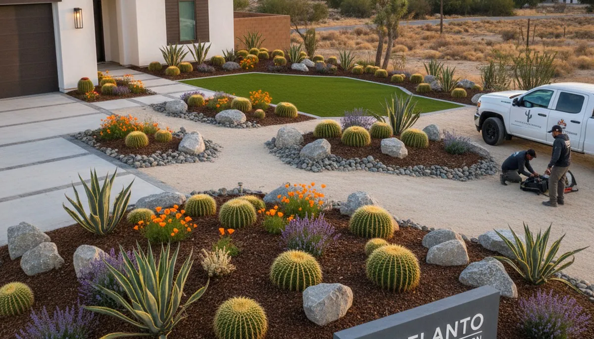 Palm Springs CA landscaping design and desert yard maintenance service
