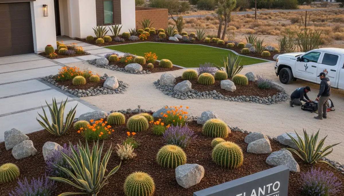 Palm Springs CA landscaping design and desert yard maintenance service