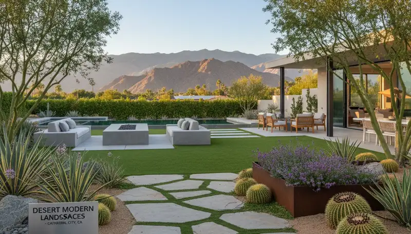 Palm Springs, CA landscaping design and installation service for residential outdoor spaces