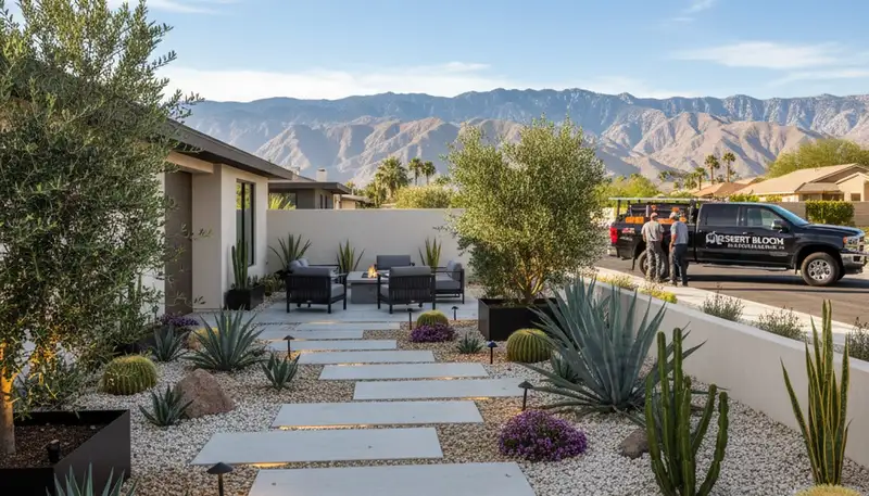Palm Springs, CA landscaping design services for drought-tolerant desert yards