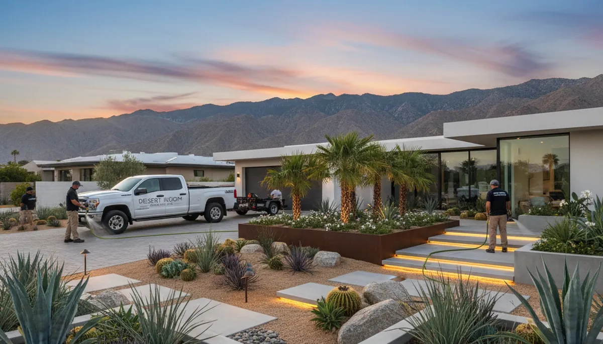 Palm Springs, CA landscaping design services for residential desert outdoor spaces