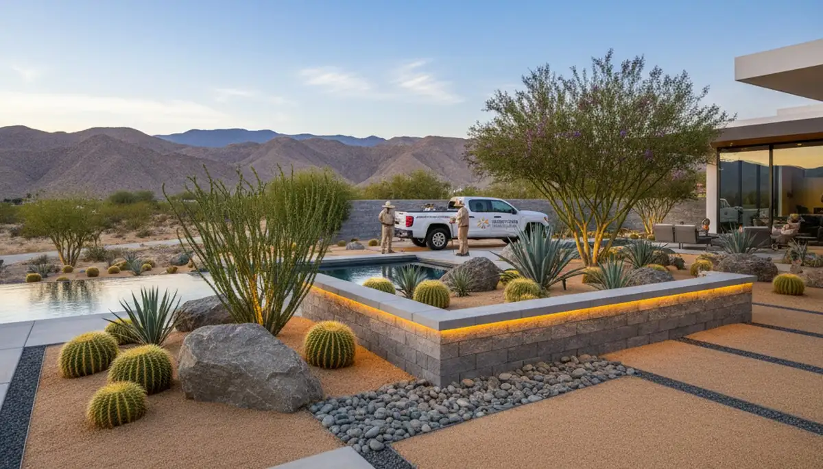 Palm Springs, CA landscaping design services for custom desert-friendly outdoor spaces