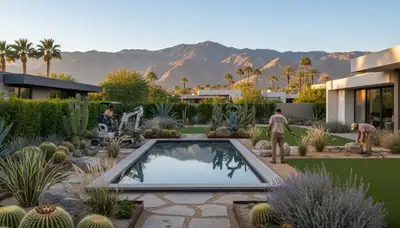 Palm Springs, CA landscaping design services for residential and commercial outdoor spaces