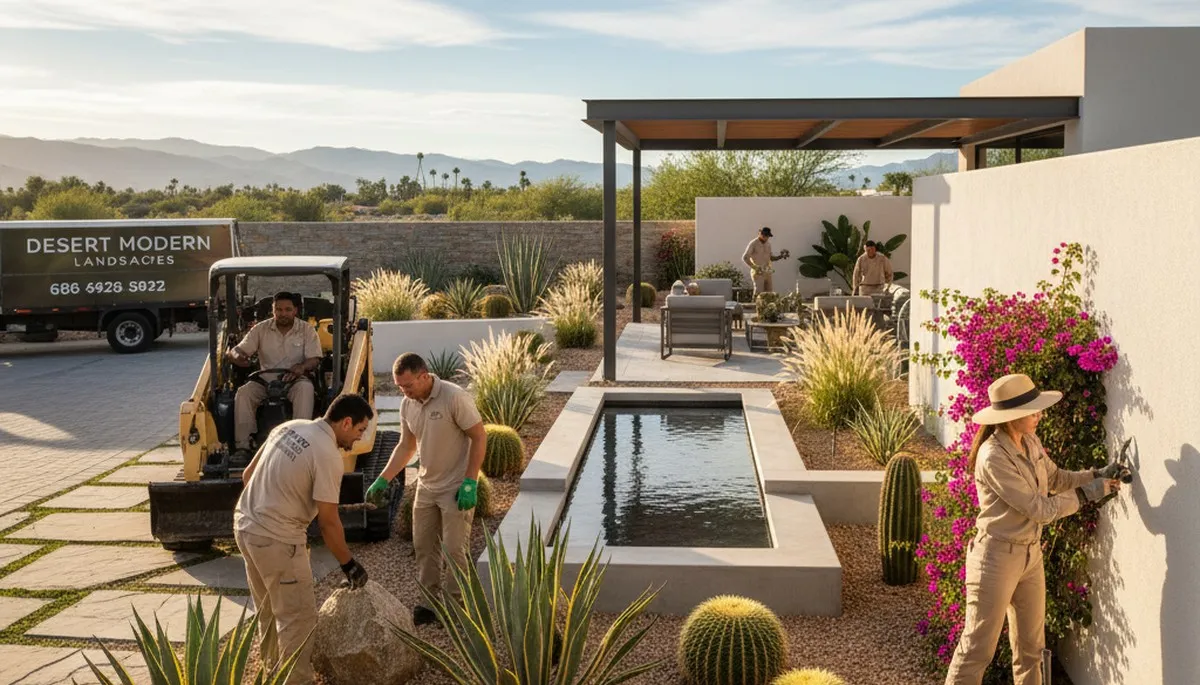 Palm Springs, CA landscaping design services for residential and commercial outdoor spaces