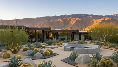 Palm Springs, CA landscaping design for a professional desert-style outdoor space